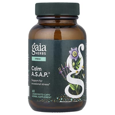 Gaia Herbs Calm A.S.A.P.® 60 жидких фитокапсул
