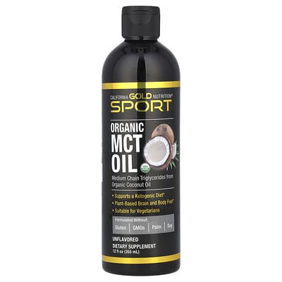 Sport органическое MCT масло, без вкуса, 12 fl oz (355 ml)