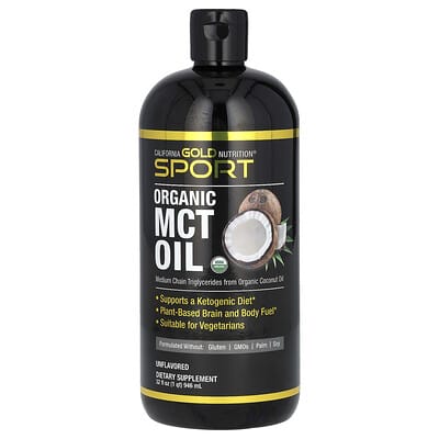 Спортивное органическое МСТ масло, 32 fl oz (946 ml)