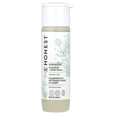 The Honest Company Мягкий шампунь и гель для душа, без отдушек, 10 fl oz (295 ml)