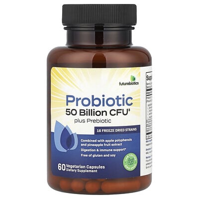 Probiotic Plus Prebiotic, 60 вегетарианских капсул