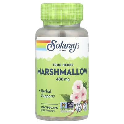 Травяной комплекс Solaray True Herbs, маршмэллоу, 480 мг, 100 вегетарианских капсул