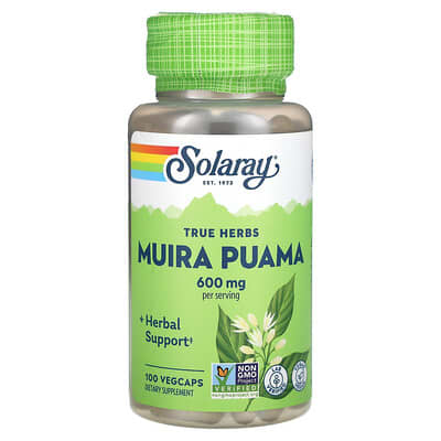 True Herbs, Muira Puama, 100 вегетарианских капсул (300 mg per Capsule)