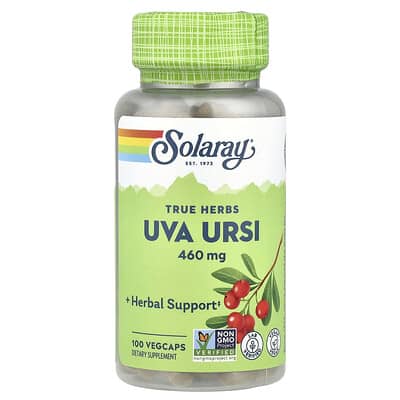 True Herbs, Uva Ursi, 460 mg, 100 вегетарианских капсул