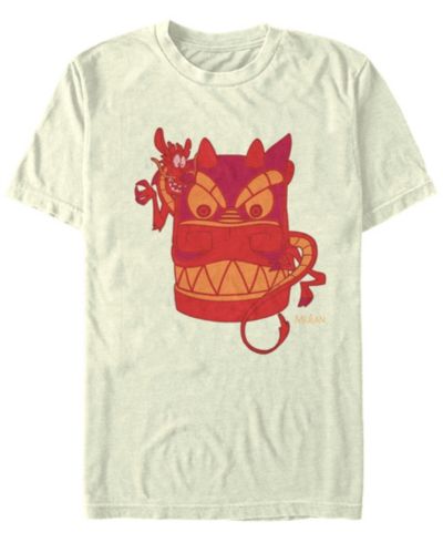 Мужская футболка Disney Mulan Mushu The Red Dragon Short Sleeve