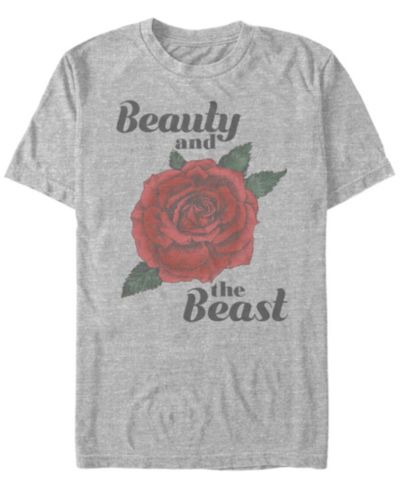 Disney Мужская футболка с принтом Beauty and The Beast Rose
