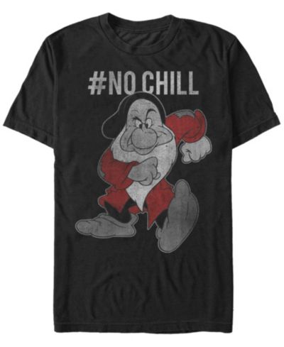Disney Men's Snow White Grumpy No Chill Vintage Short Sleeve T-Shirt