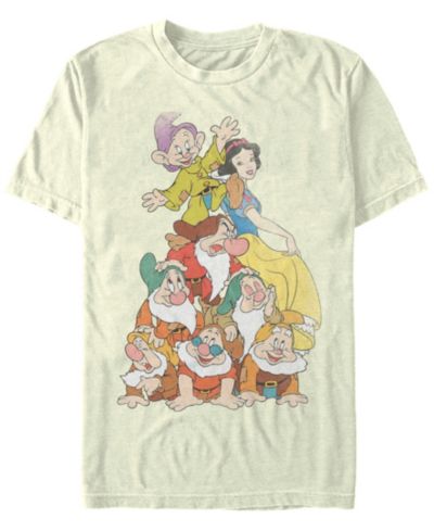 Мужская футболка Disney Snow White Seven Dwarf Stack Short Sleeve