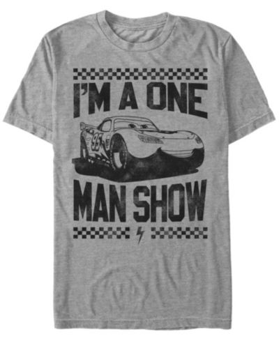 Disney Pixar Мужская футболка Cars McQueen Short Sleeve