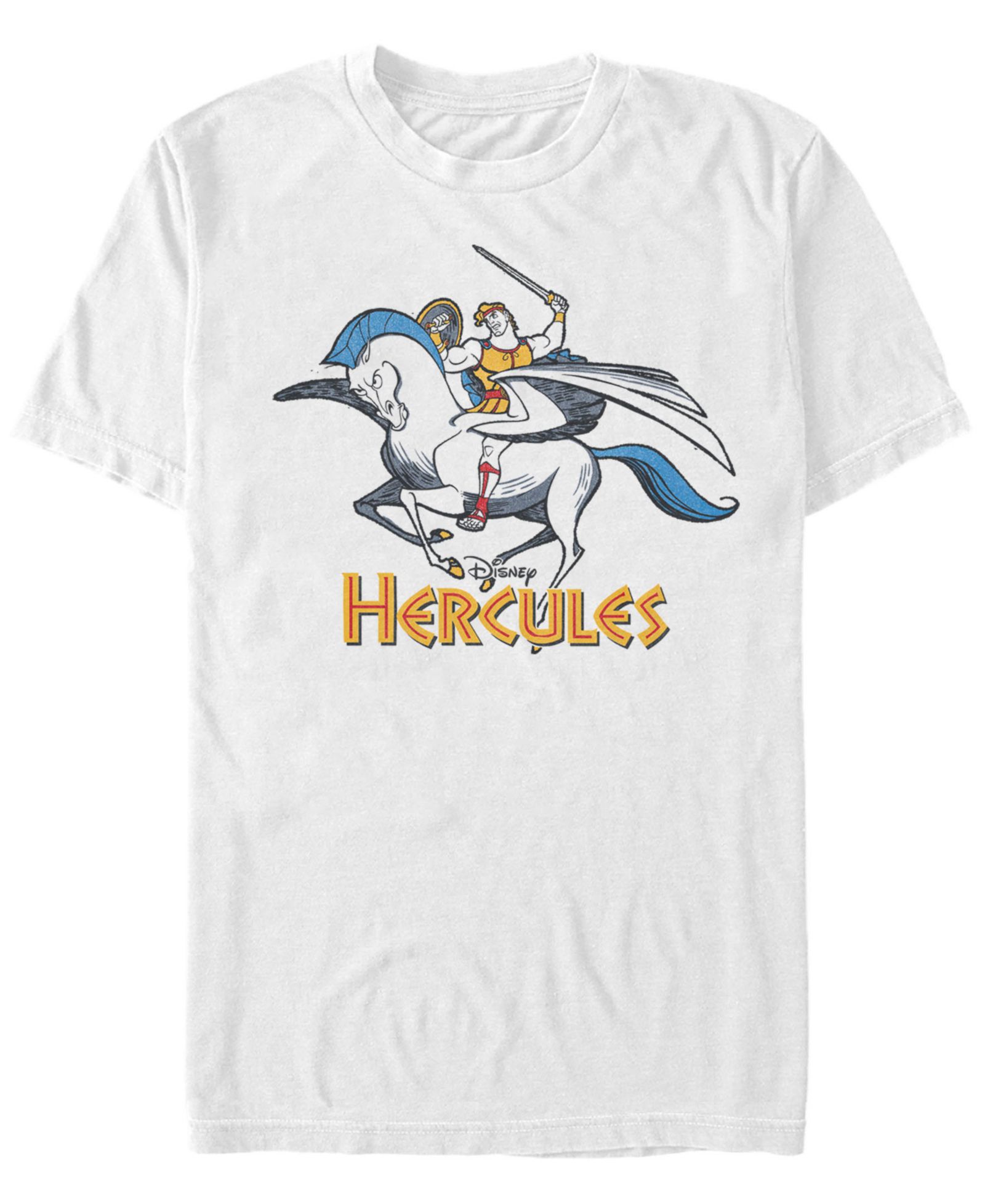 Мужская футболка Disney Hercules, Pegasus and Hercules с коротким рукавом