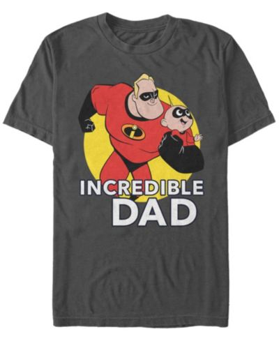 Disney Pixar Мужская футболка The Incredibles The Best Father с коротким рукавом