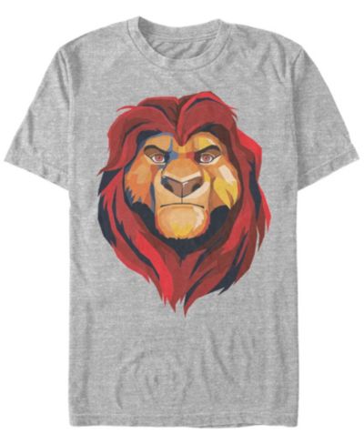 Fifth Sun Мужская футболка с коротким рукавом Disney Lion King Mufasa Geometrics