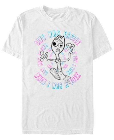 Футболка Disney Pixar Men's Toy Story4 Forky Life Was Easier When I was a Fork Short Sleeve