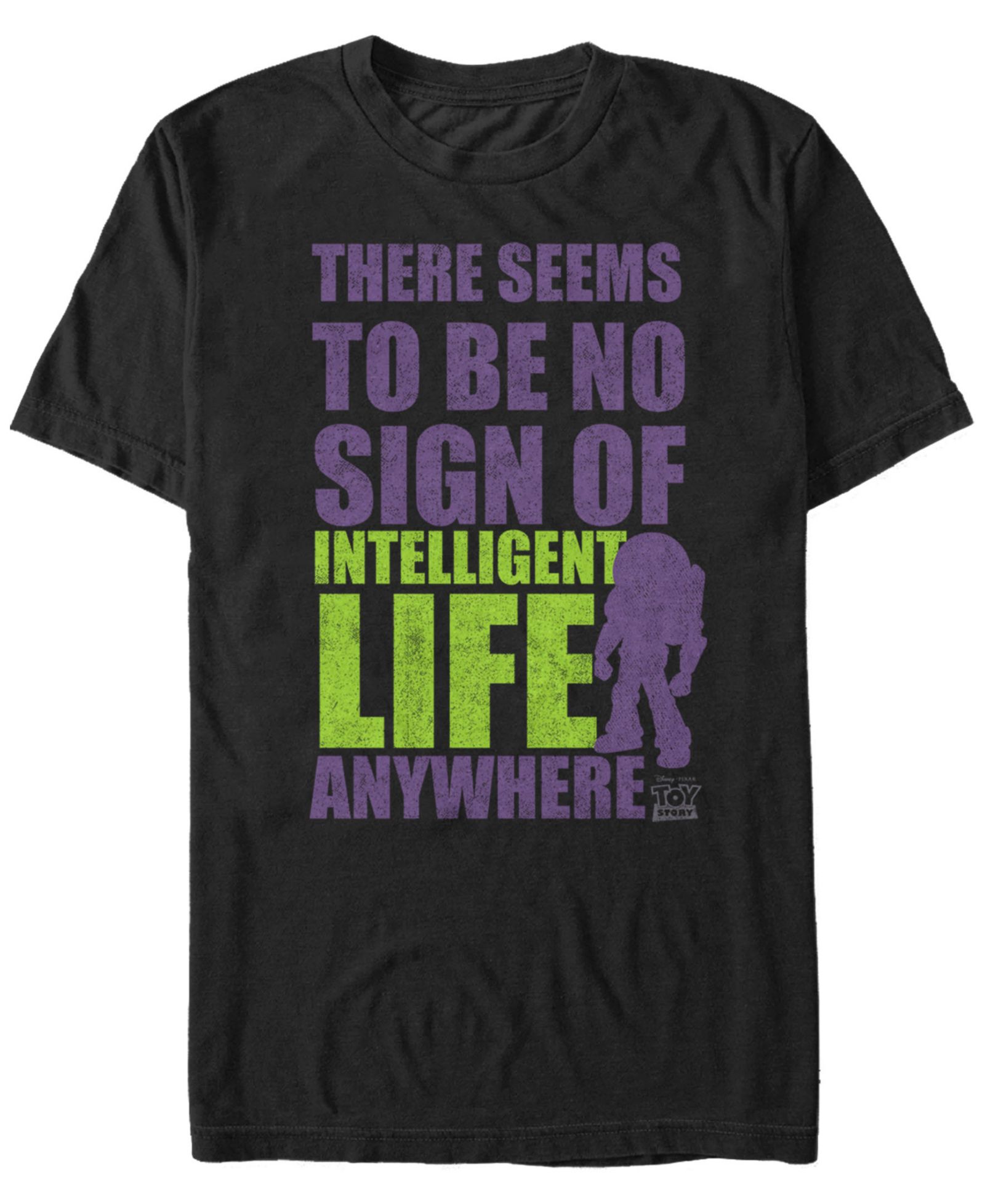 Disney Pixar Men's Toy Story No Sign of Intelligent Life Short Sleeve T-Shirt