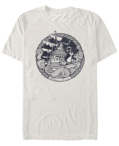 Мужская футболка Disney Peter Pan Captain Hook Ship Short Sleeve