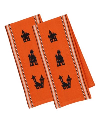 Design Imports Кухонное полотенце с вышивкой Haunted Houses