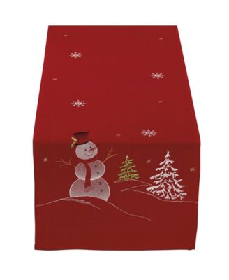 Design Imports Декоративная дорожка для стола Embroidered Snowman