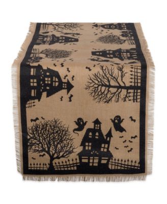 Дорожка на стол Design Imports Haunted House Burlap