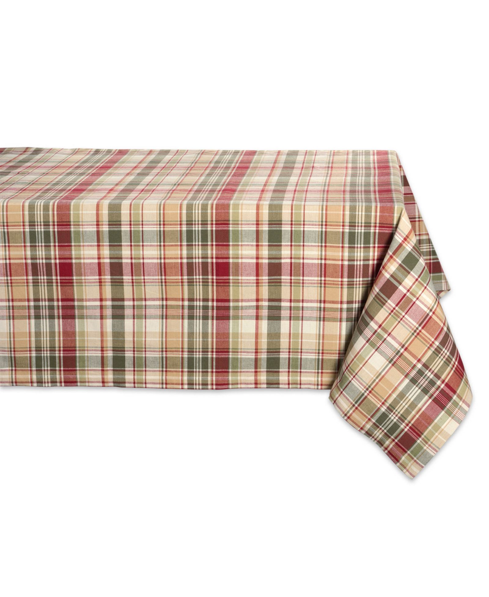 Design Imports клетчатая скатерть Give Thanks Plaid Tablecloth