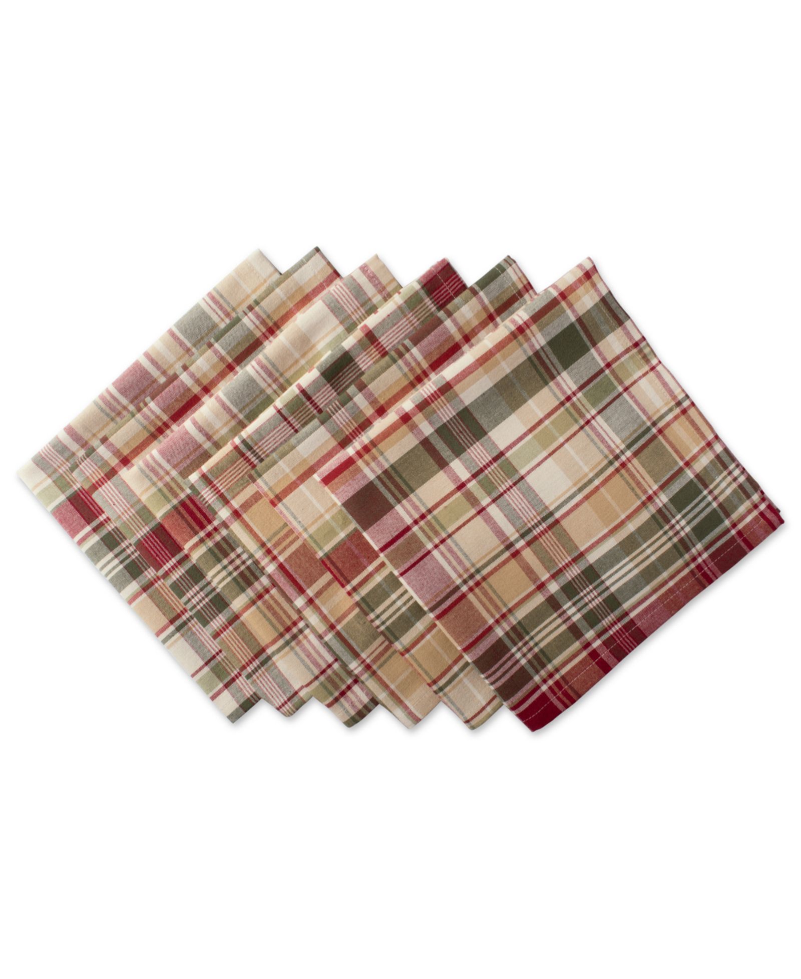 Набор салфеток Design Imports Give Thanks Plaid, 6 шт.