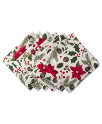 Рождественская салфетка Design Imports Woodland, набор из 6 шт