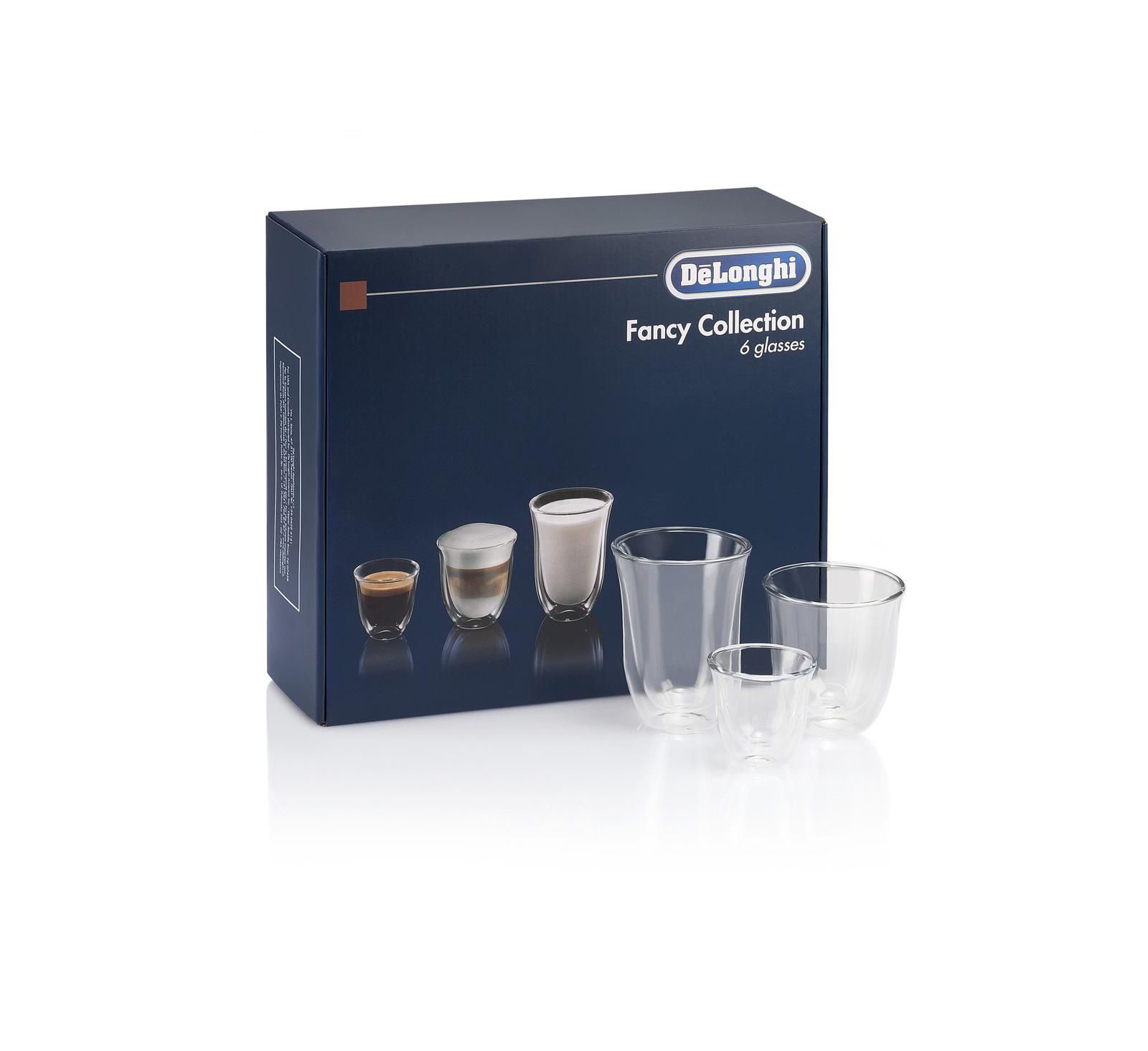 Набор стаканов De'Longhi Connoisseur Collection (6 шт. Double Wall Thermal Glasses) 2 Espresso, 2 Cappuccino, 2 Latte
