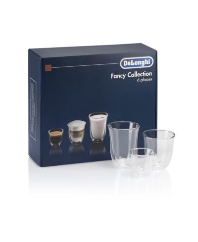 Набор стаканов De'Longhi Connoisseur Collection (6 шт. Double Wall Thermal Glasses) 2 Espresso, 2 Cappuccino, 2 Latte