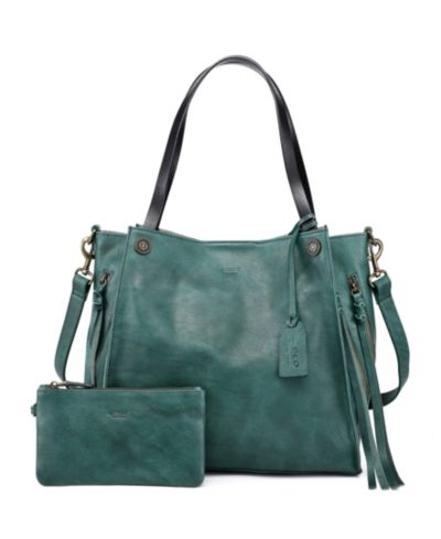 OLD TREND Daisy Large Leather Crossbody Tote Bag