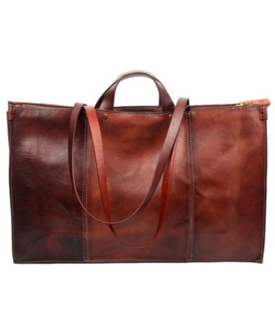 OLD TREND Sandstorm Extra-Large кожаная сумка тоут