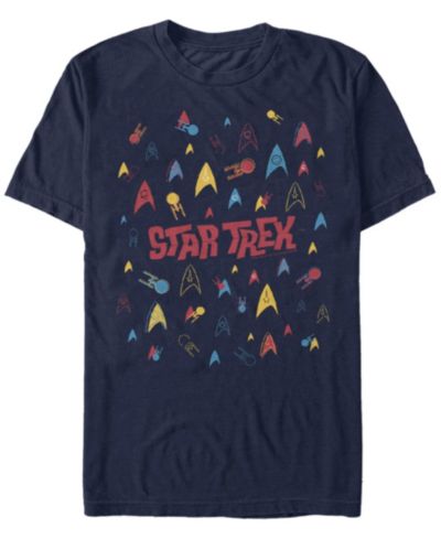 Мужская футболка Star Trek The Original Series Retro Logo Confetti с коротким рукавом