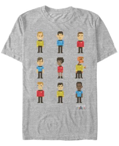 Мужская футболка Star Trek The Original Series Pixelated Starfleet Crew с коротким рукавом
