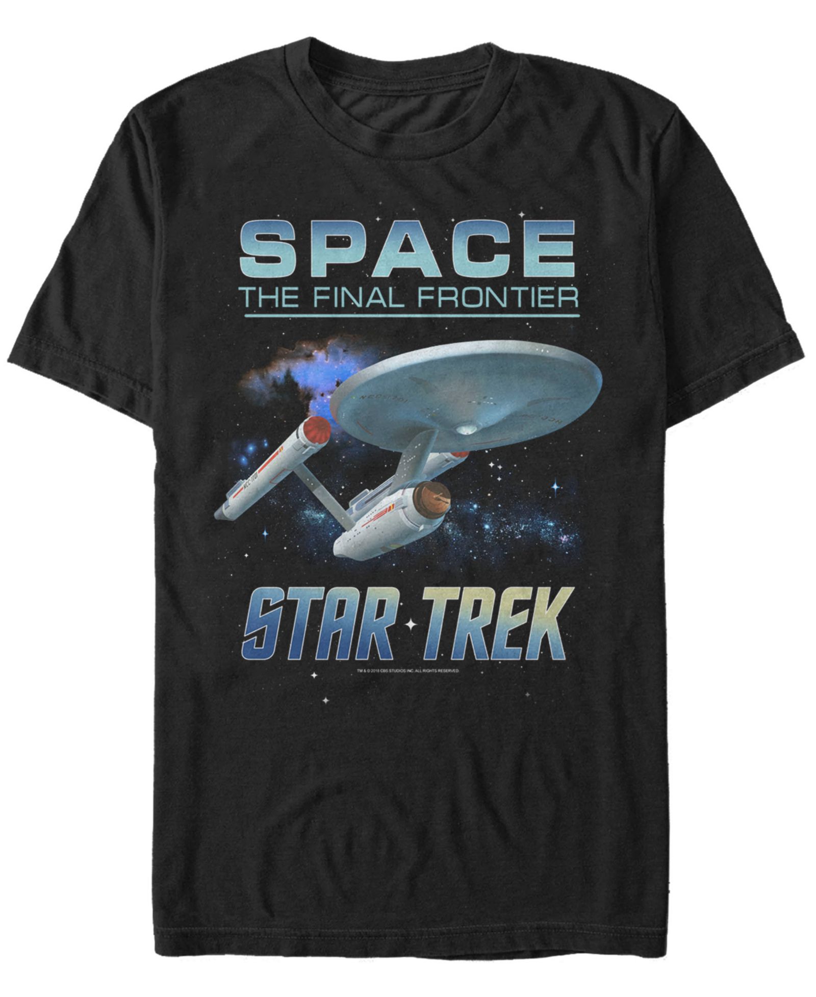 Star Trek Men's The Original Series Space The Final Frontier Short Sleeve T-Shirt