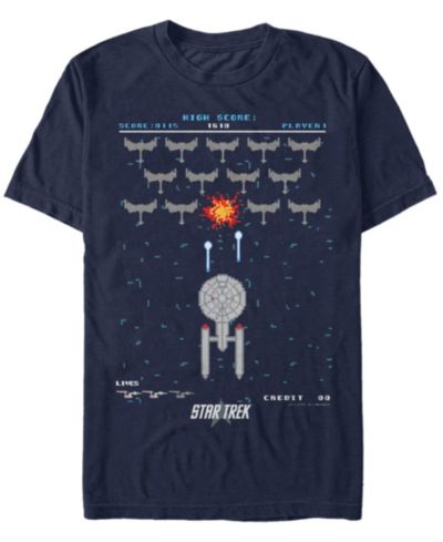 Мужская футболка Star Trek The Original Series Pixelated Fighter с коротким рукавом