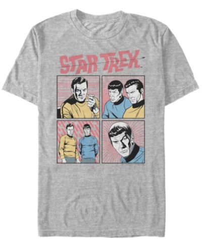 Футболка Fifth Sun Star Trek Men's The Original Series Comic Book Squares Short Sleeve