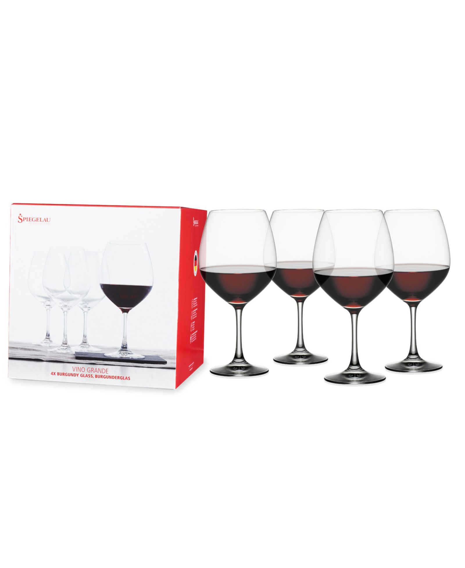 Spiegelau Бокалы для вина Burgundy Vino Grande, набор из 4 шт, 25 Oz