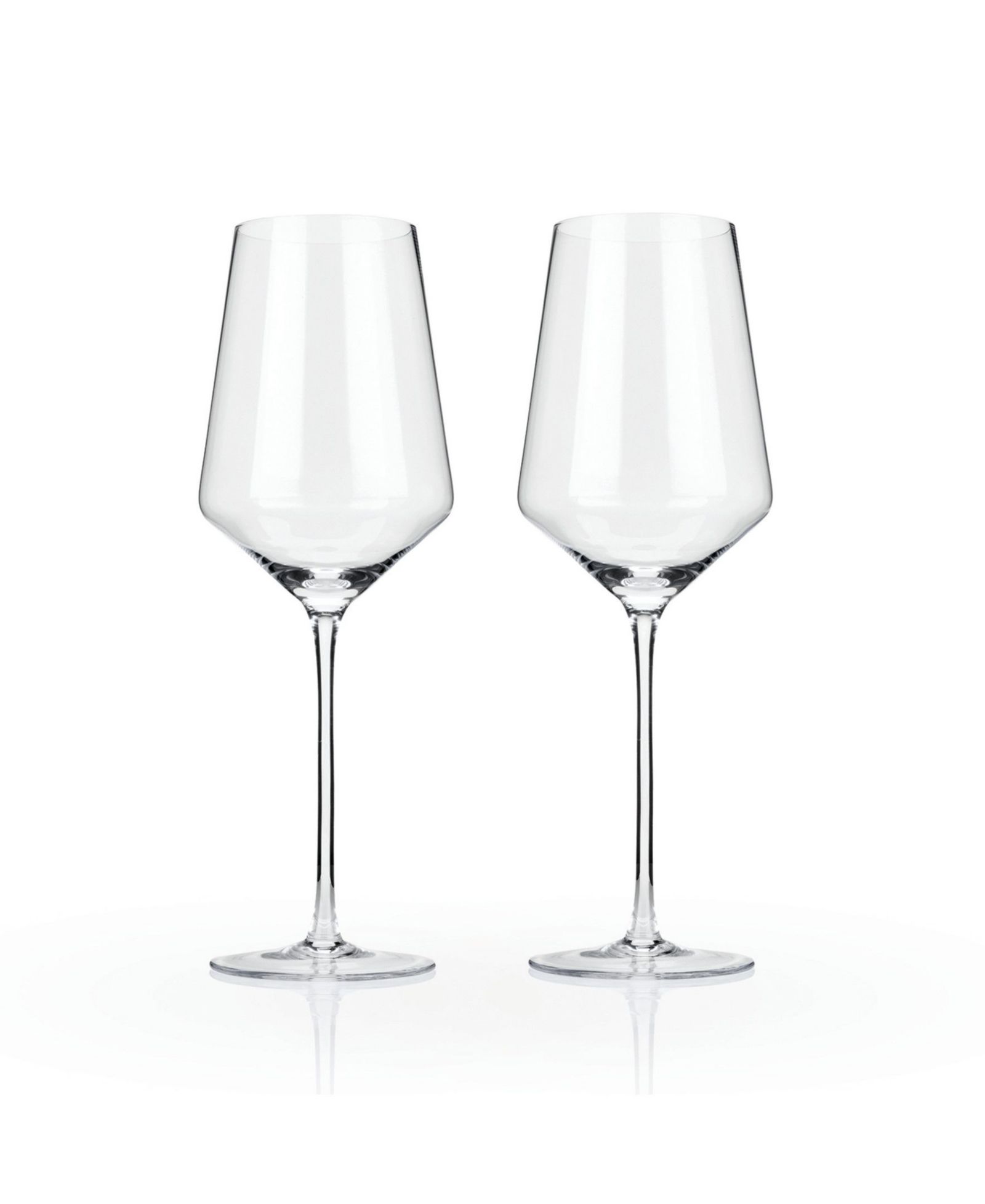 Виноградно-красные бокалы Viski Raye Angled Crystal, Set of 2, 16 Oz