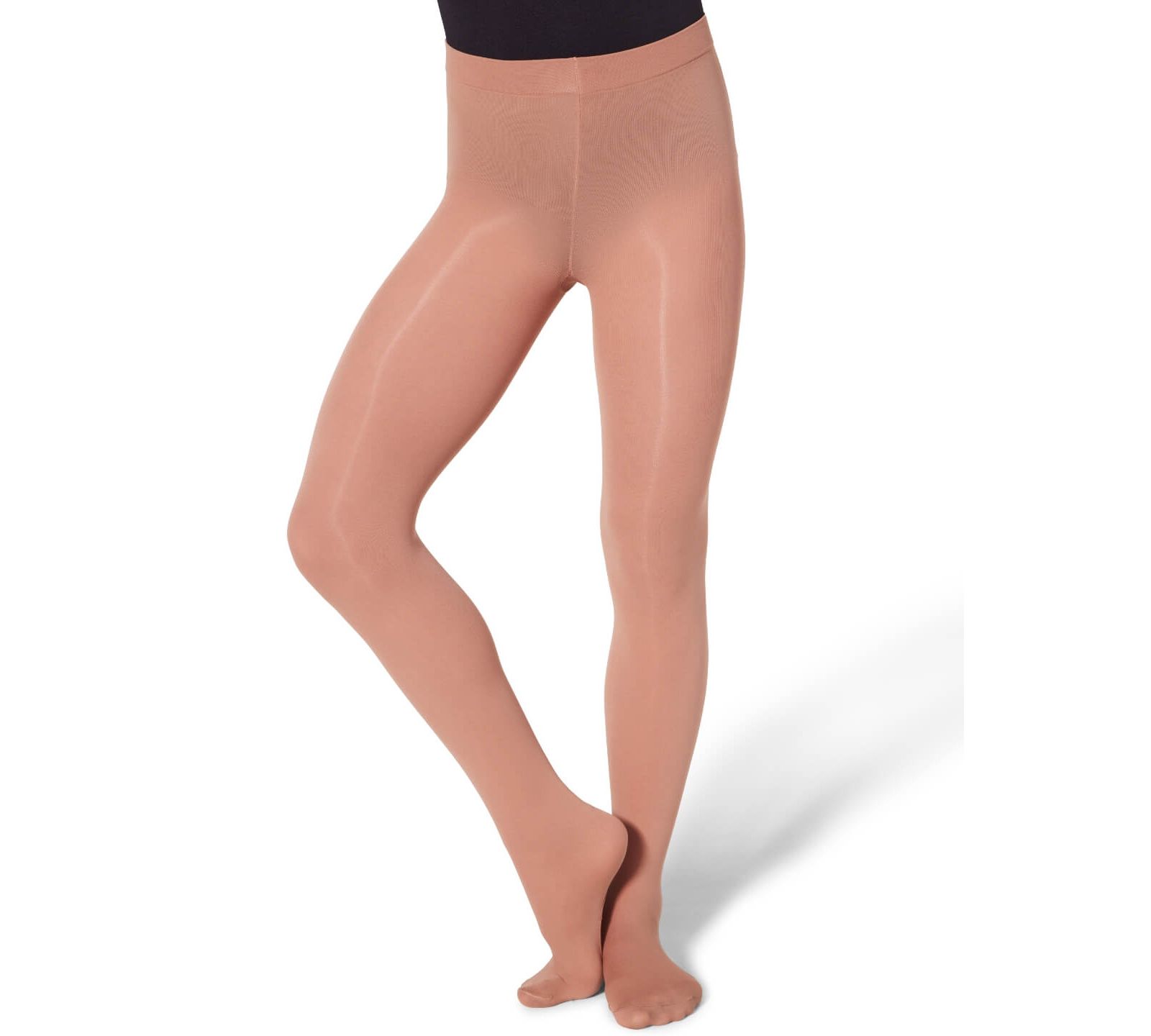 Capezio Ultra Soft Self Knit Waistband Transition Tight - Girls