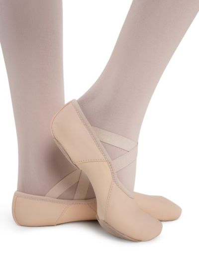 Кожаная балетная обувь Capezio Girls Hanami