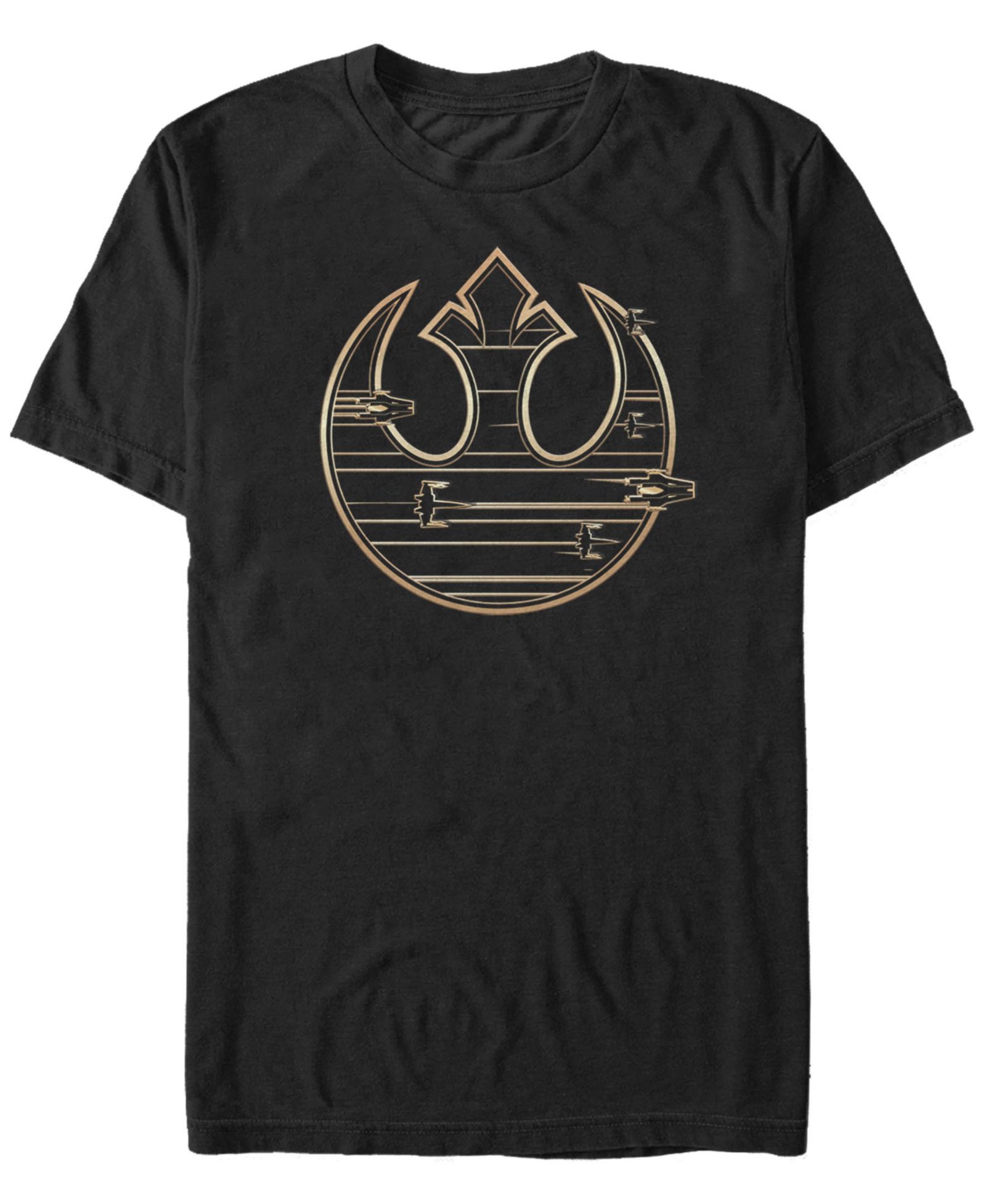 Fifth Sun Мужская футболка Star Wars Golden Rebel Logo с коротким рукавом