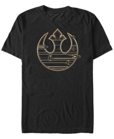 Fifth Sun Мужская футболка Star Wars Golden Rebel Logo с коротким рукавом