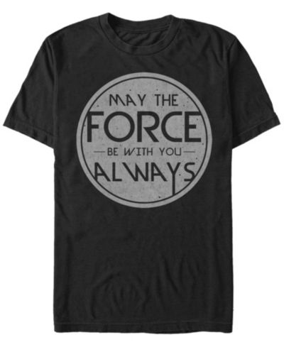Star Wars Мужская футболка с коротким рукавом May The Force Be With You Always