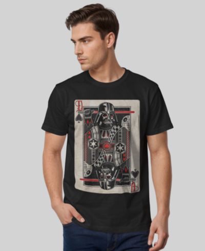 Fifth Sun Men's Star Wars Men's Classic Darth Vader of Spades Playing Card Short-Sleeve T-Shirt
