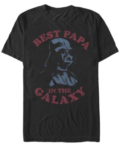 Star Wars Мужской Classic Darth Vader Best Papa In The Galaxy Short Sleeve T-Shirt