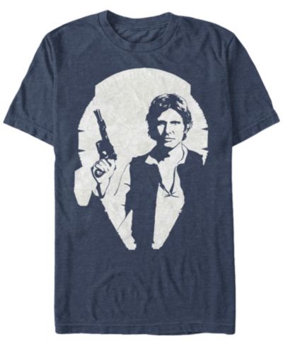 Мужская футболка Star Wars Han Solo Millennium Falcon Silhouette Short Sleeve