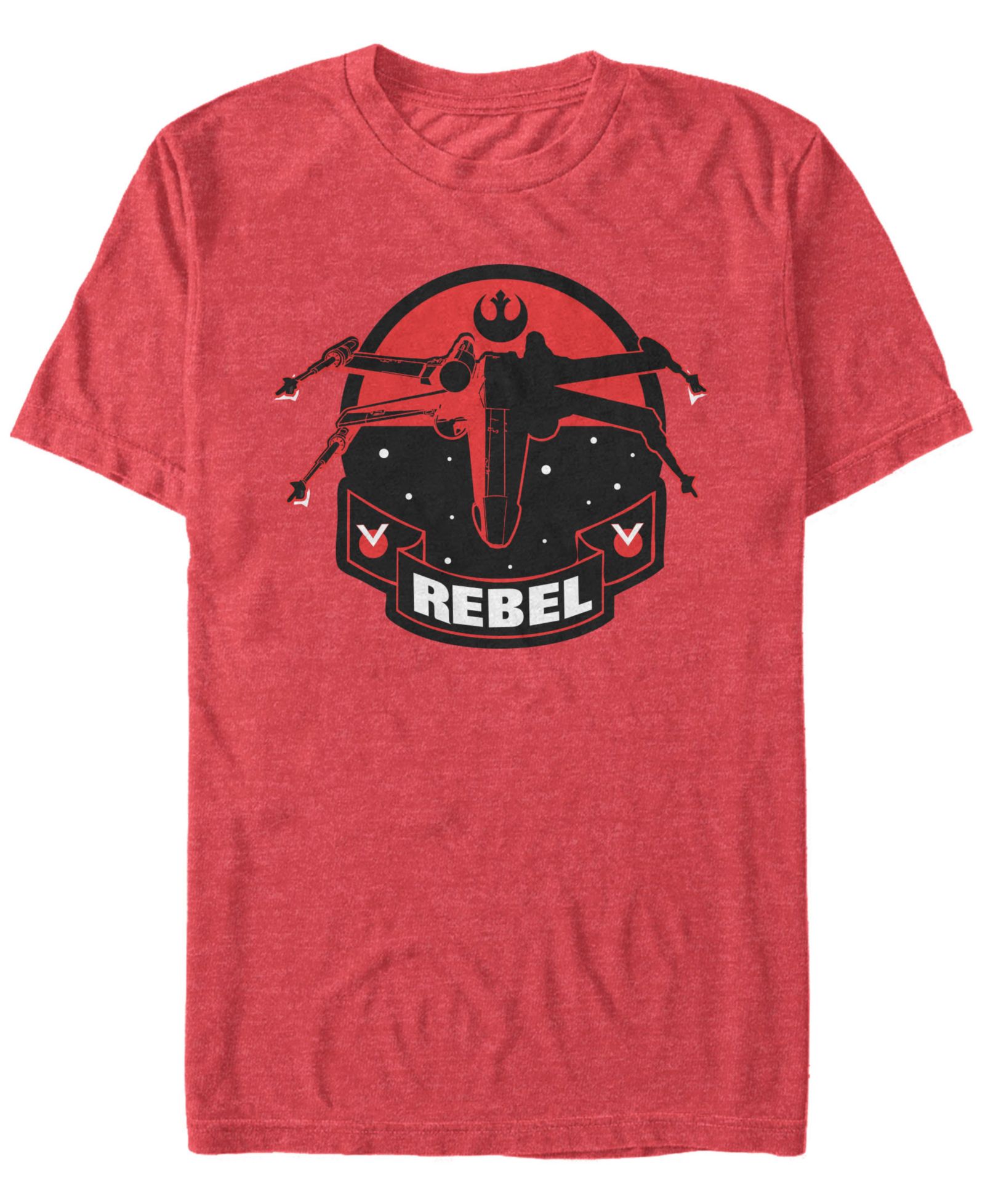 Star Wars Мужская футболка с логотипом Classic Rebel Fighter, короткий рукав