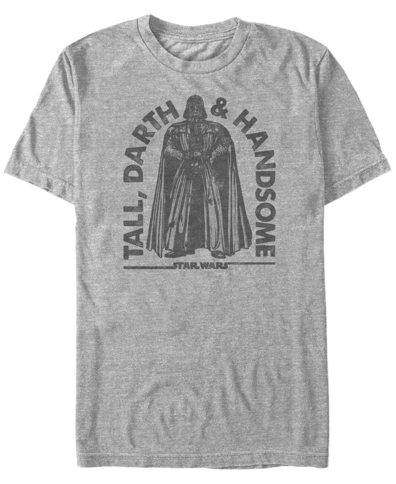 Футболка Star Wars Men's Classic Darth Vader Tall Darth And Handsome с коротким рукавом
