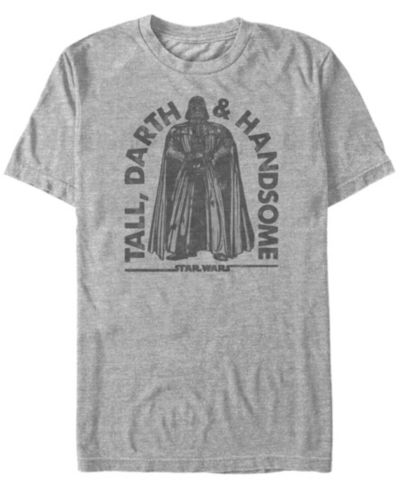 Футболка Star Wars Men's Classic Darth Vader Tall Darth And Handsome с коротким рукавом