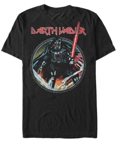 Мужская футболка Star Wars Classic Darth Vader Metal Band Short Sleeve