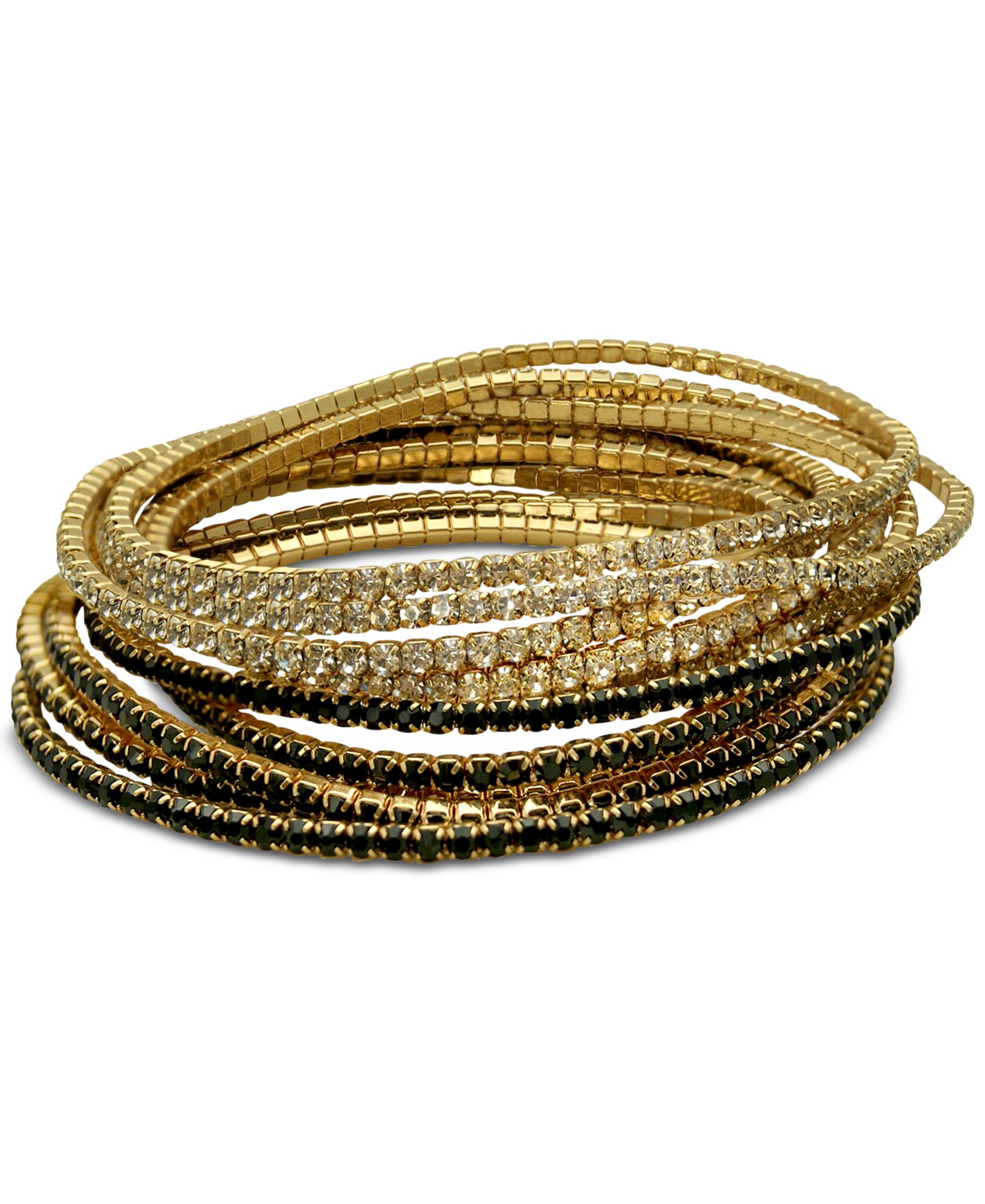 Набор браслетов GUESS Crystal Stretch из 10 шт.