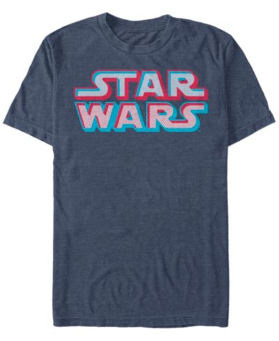 Star Wars Мужская футболка с принтом 3D Dot Title Logo